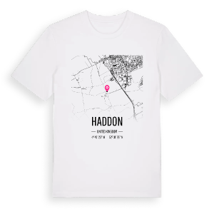 Haddon karta t-shirt – ekologisk bomull t-shirt från Pinshirt