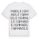 Hadleigh ordlek t-shirt