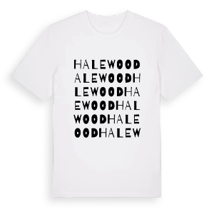 Halewood ordlek t-shirt – ekologisk bomull t-shirt från Pinshirt
