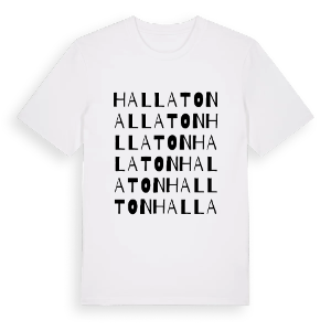 Hallaton ordlek t-shirt – ekologisk bomull t-shirt från Pinshirt