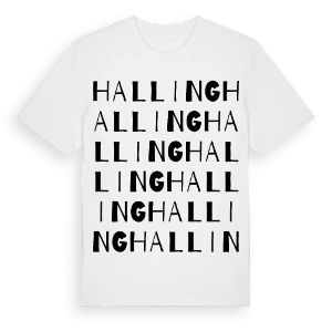 Halling ordlek t-shirt – ekologisk bomull t-shirt från Pinshirt