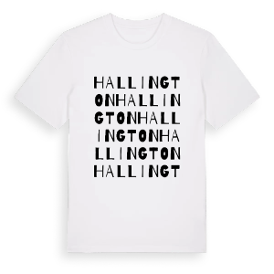 Hallington ordlek t-shirt – ekologisk bomull t-shirt från Pinshirt