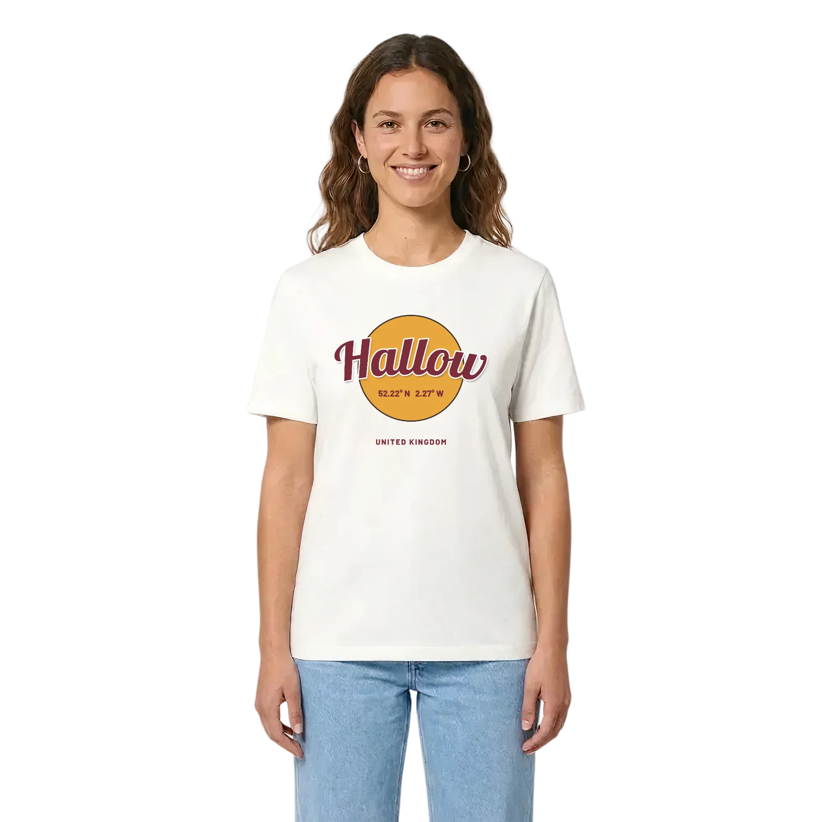 Hallow cirkel t-shirt – White, i miljö
