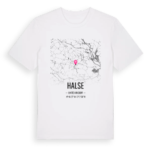 Halse karta t-shirt – ekologisk bomull t-shirt från Pinshirt
