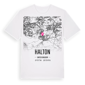 Halton karta t-shirt – ekologisk bomull t-shirt från Pinshirt