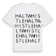 Haltwhistle ordlek t-shirt