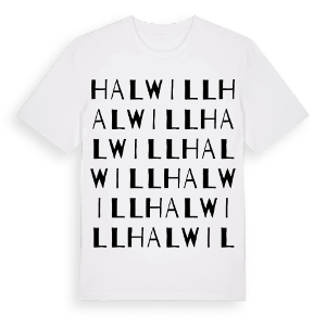 Halwill ordlek t-shirt – ekologisk bomull t-shirt från Pinshirt