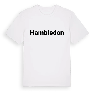 Hambledon fetstil t-shirt – ekologisk bomull t-shirt från Pinshirt
