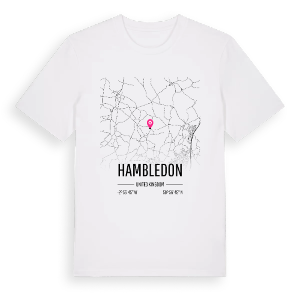 Hambledon karta t-shirt – ekologisk bomull t-shirt från Pinshirt