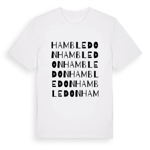 Hambledon ordlek t-shirt – ekologisk bomull t-shirt från Pinshirt