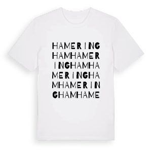 Hameringham ordlek t-shirt – ekologisk bomull t-shirt från Pinshirt