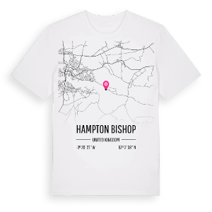 Hampton Bishop karta t-shirt – ekologisk bomull t-shirt från Pinshirt