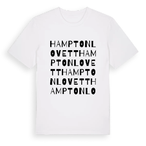 Hampton Lovett ordlek t-shirt – ekologisk bomull t-shirt från Pinshirt