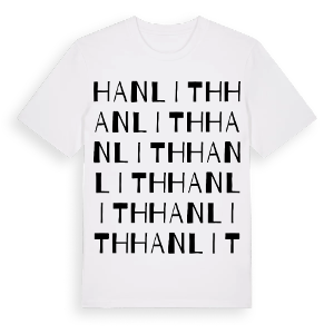 Hanlith ordlek t-shirt – ekologisk bomull t-shirt från Pinshirt