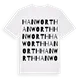Hanworth ordlek t-shirt