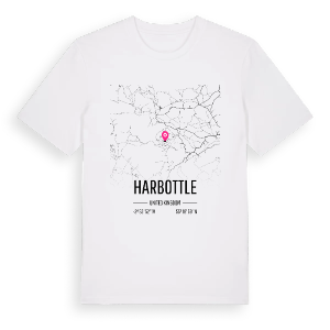 Harbottle karta t-shirt – ekologisk bomull t-shirt från Pinshirt