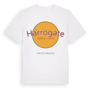 Harrogate cirkel t-shirt – ekologisk bomull t-shirt från Pinshirt