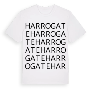 Harrogate ordlek t-shirt – ekologisk bomull t-shirt från Pinshirt