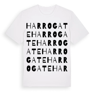 Harrogate ordlek t-shirt – ekologisk bomull t-shirt från Pinshirt