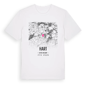 Hart karta t-shirt – ekologisk bomull t-shirt från Pinshirt