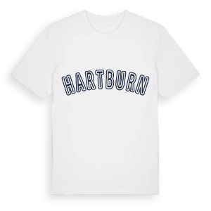 Hartburn college t-shirt – ekologisk bomull t-shirt från Pinshirt