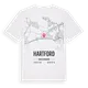 Hartford karta t-shirt