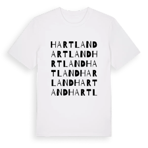 Hartland ordlek t-shirt – ekologisk bomull t-shirt från Pinshirt
