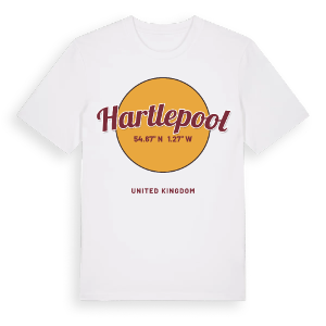 Hartlepool cirkel t-shirt – ekologisk bomull t-shirt från Pinshirt