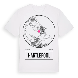 Hartlepool t-shirt – ekologisk bomull t-shirt från Pinshirt