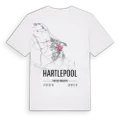 Hartlepool karta t-shirt