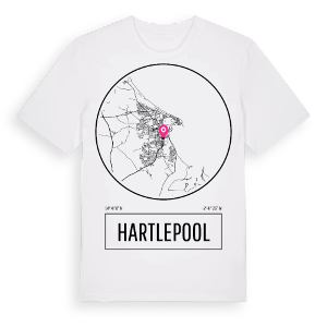 Hartlepool t-shirt – ekologisk bomull t-shirt från Pinshirt
