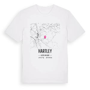Hartley karta t-shirt – ekologisk bomull t-shirt från Pinshirt