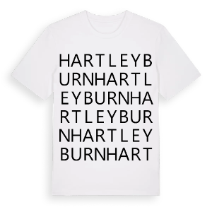 Hartleyburn ordlek t-shirt – ekologisk bomull t-shirt från Pinshirt