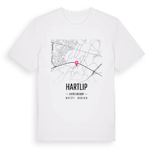Hartlip karta t-shirt – ekologisk bomull t-shirt från Pinshirt