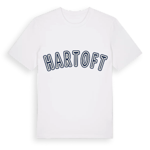 Hartoft college t-shirt – ekologisk bomull t-shirt från Pinshirt