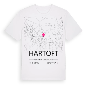 Hartoft karta t-shirt – ekologisk bomull t-shirt från Pinshirt