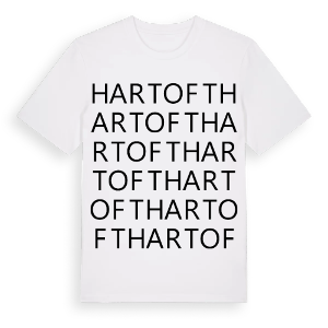 Hartoft ordlek t-shirt – ekologisk bomull t-shirt från Pinshirt
