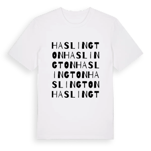 Haslington ordlek t-shirt – ekologisk bomull t-shirt från Pinshirt