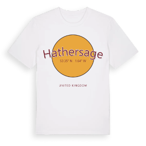 Hathersage cirkel t-shirt – ekologisk bomull t-shirt från Pinshirt
