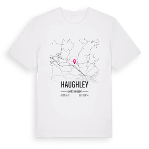 Haughley karta t-shirt – ekologisk bomull t-shirt från Pinshirt