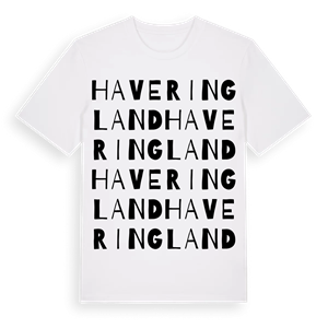 Haveringland ordlek t-shirt – ekologisk bomull t-shirt från Pinshirt