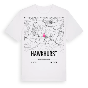 Hawkhurst karta t-shirt – ekologisk bomull t-shirt från Pinshirt