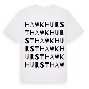 Hawkhurst ordlek t-shirt – ekologisk bomull t-shirt från Pinshirt