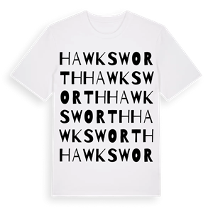 Hawksworth ordlek t-shirt – ekologisk bomull t-shirt från Pinshirt