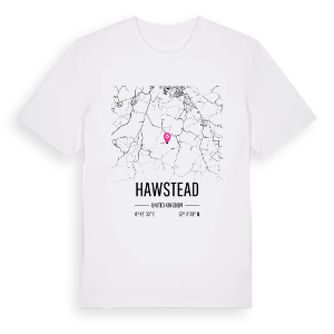 Hawstead karta t-shirt – ekologisk bomull t-shirt från Pinshirt