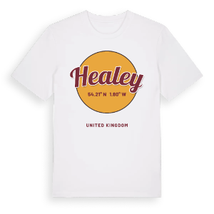 Healey cirkel t-shirt – ekologisk bomull t-shirt från Pinshirt
