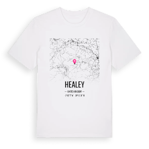 Healey karta t-shirt – ekologisk bomull t-shirt från Pinshirt