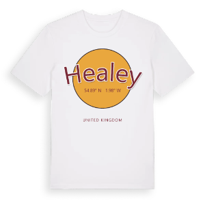 Healey cirkel t-shirt – ekologisk bomull t-shirt från Pinshirt
