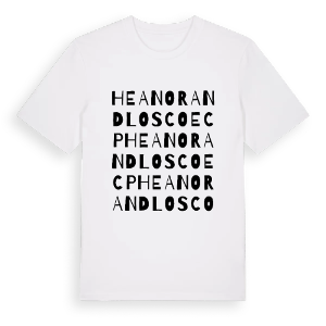 Heanor and Loscoe CP ordlek t-shirt – ekologisk bomull t-shirt från Pinshirt