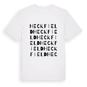 Heckfield ordlek t-shirt – ekologisk bomull t-shirt från Pinshirt